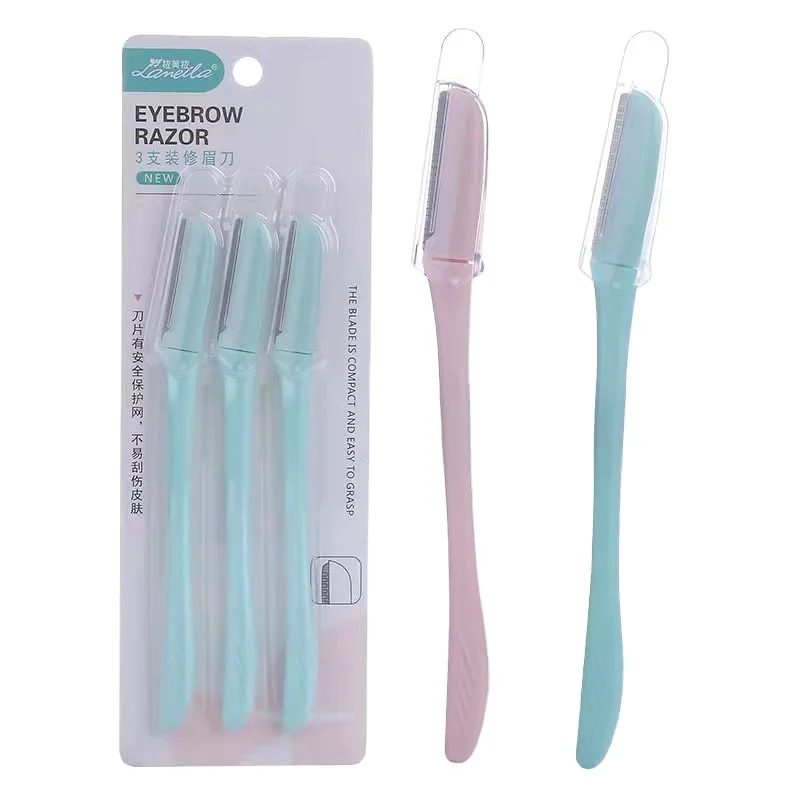 Wholesale Folding Eyebrow Trimmer Shaves Unwanted Hair and Shapes Eyebrows Safety Guard Prevents Cuts