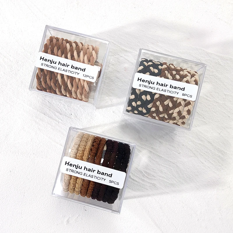 B.phne New Rubber Scrunchies Band High Elastic Multi Color Head Rope Hair Elastic Holder Hair Ties Bracelet For Girls Women