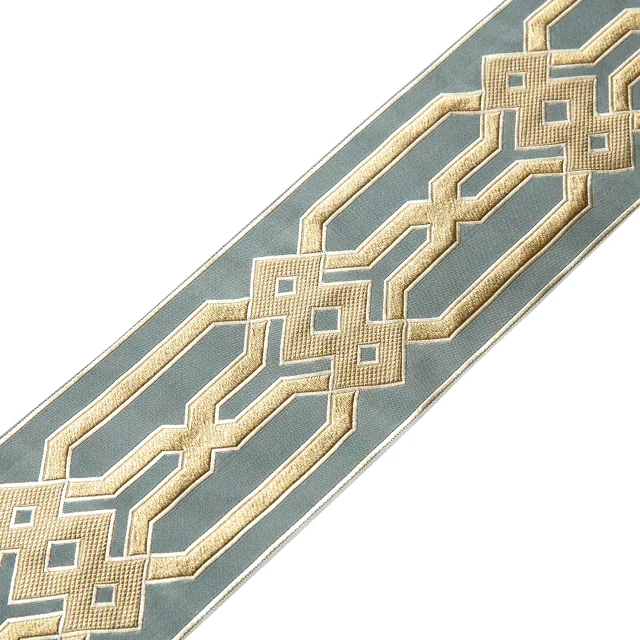 new year wholesale hot Moroccan jacquard high density lace trim for bed and sofa