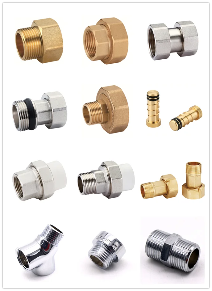 
K731 super September offer Brass half union fitting using male threaded ppr nipple pipe fittings 