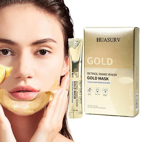 Retinol Snake Venom Peptide 24K Gold Peel off Mask Anti-Wrinkle Face Moisturizing Hydrating Mask For All Skin