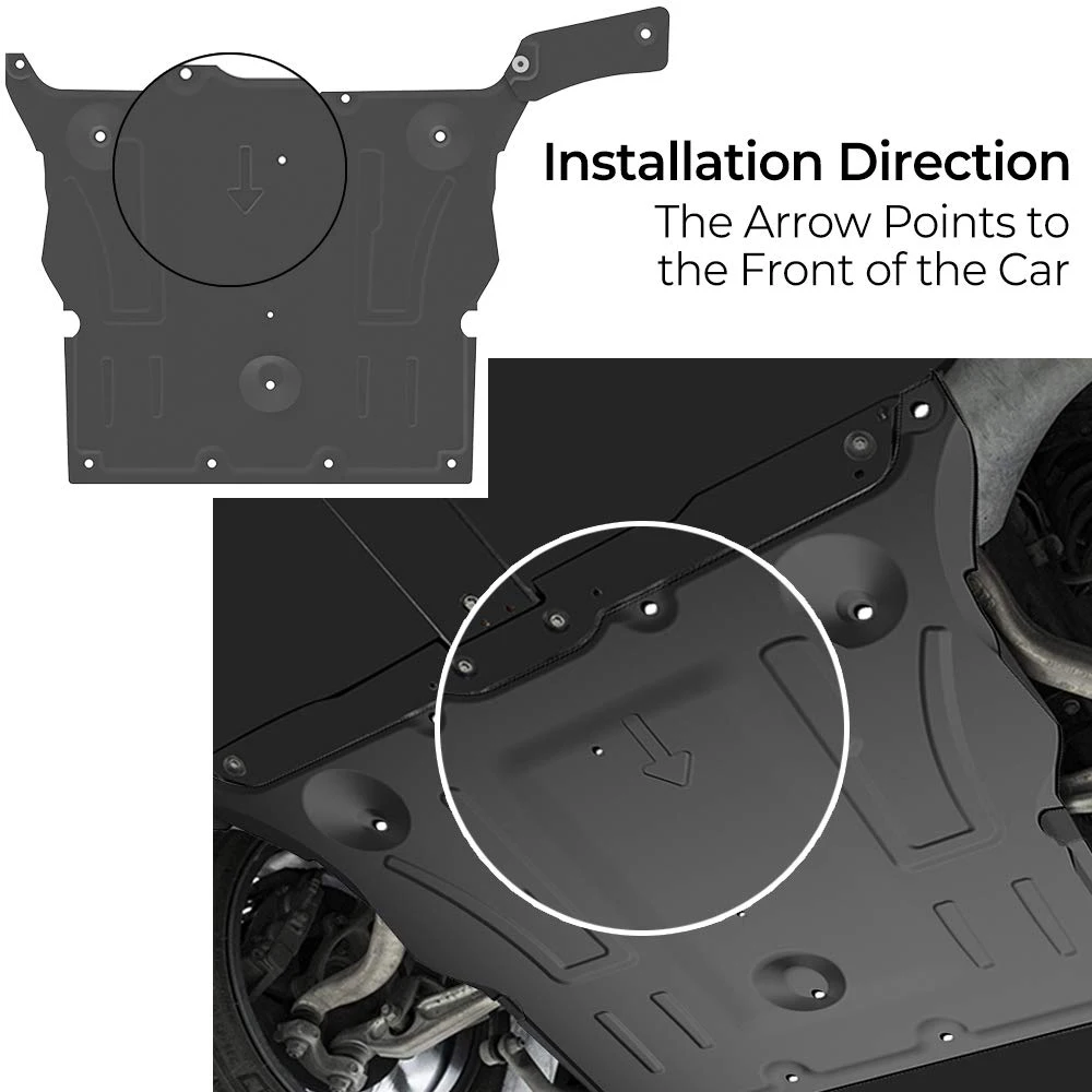 For Tesla Model 3 17-21 Under Engine Guard Plate Aluminum-Magnesium Alloy Tesla Motor Protection Cover Car Chassis Armor