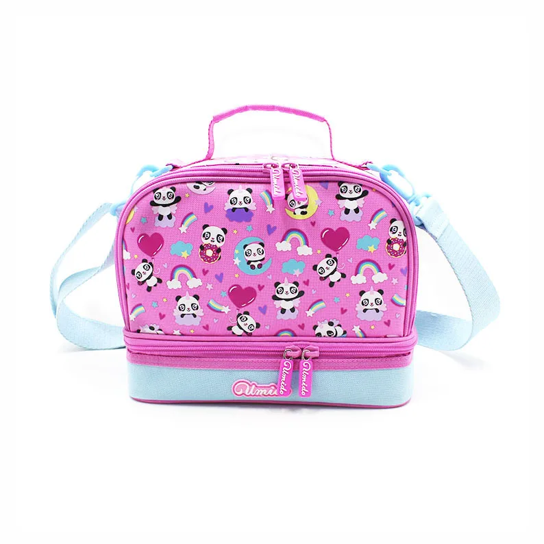 Новое поступление 2023, детские школьные сумки для ланча для детей, вместительная розовая сумка для ланча для школы