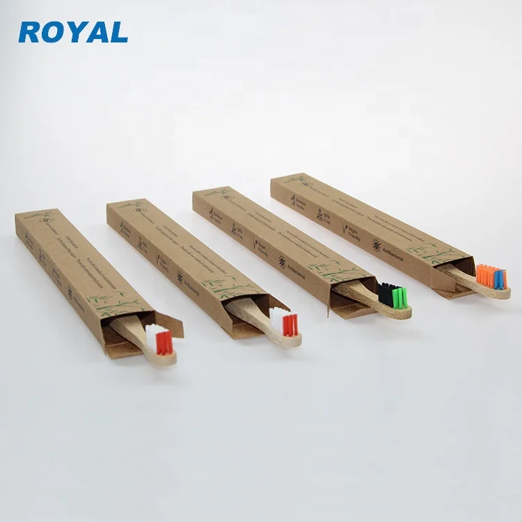 Hot sale bamboo toothbrush 100% organic eco friendly biodegradable wooden toothbrush for home travel with custom logo