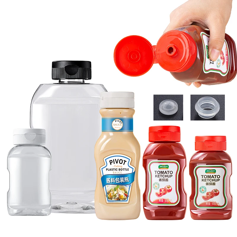 Kitchen seasoning packaging plastic sauce bottles hot sauce bottle plastic tomato sauce plastic bottle