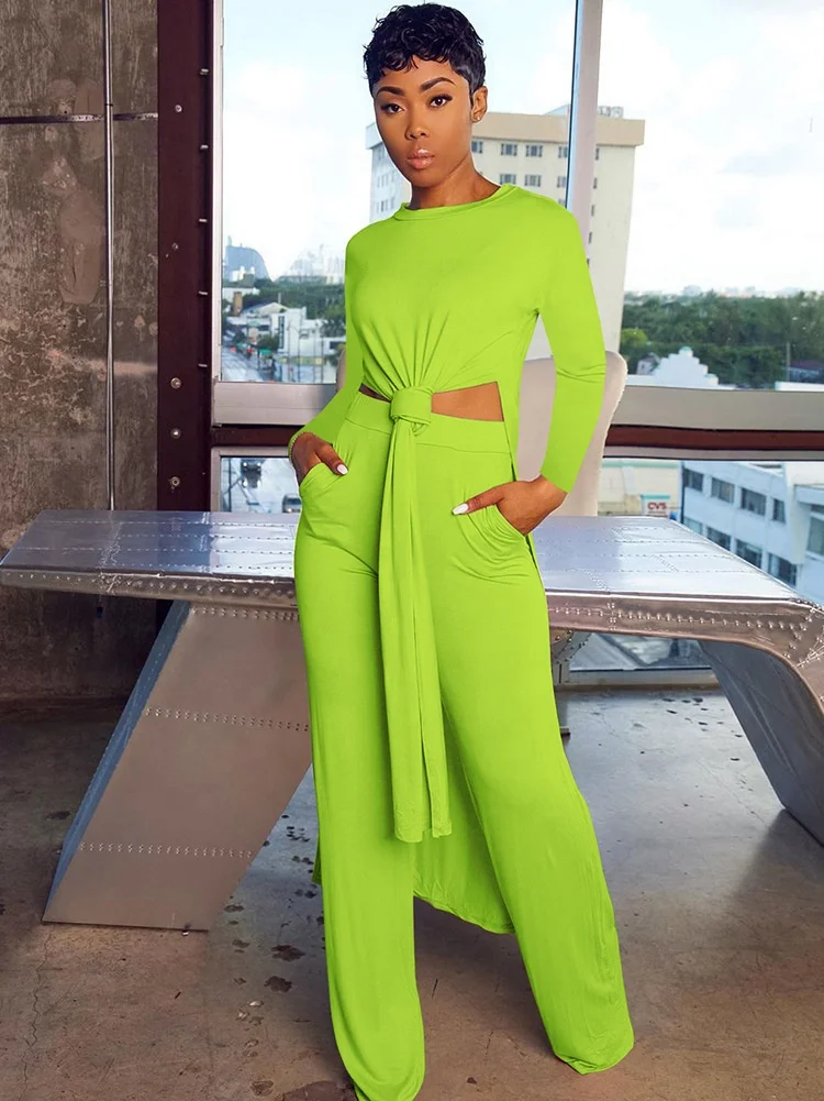 Y373  High quality wholesale female bodycon two piece set ladies fall sets solid sexy fashion two piece set women clothing 202