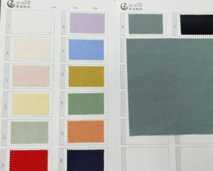 Kunye Breathable Soft 100% Pure Cotton Fabric for Spring Dress Shirt Trousers