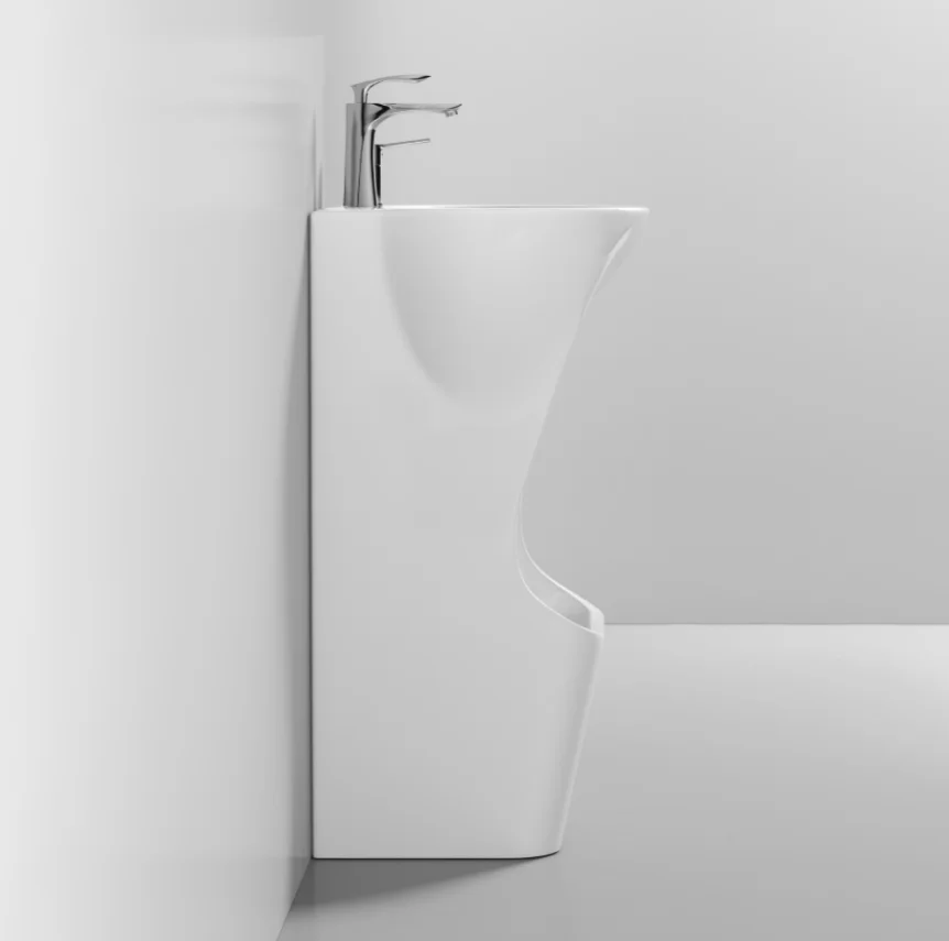 LZ-Hwa.Vic Hand And Foot Design Simple Washing Basin Sink For Muslim Wudumate Bathroom Basins Ceramic Foot Wash Wudu Basin Sink