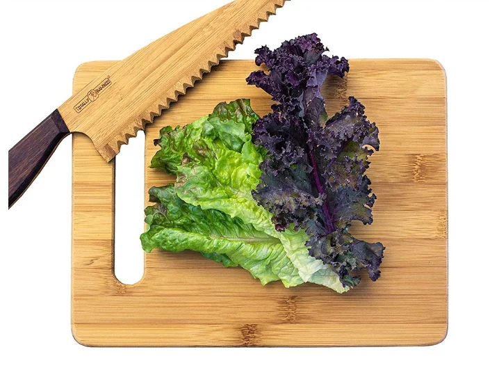 Комплект из 2 предметов высокого качества кухонный нож органический натуральный Экстра большой Оптом бамбуковая разделочная доска с сок Groove