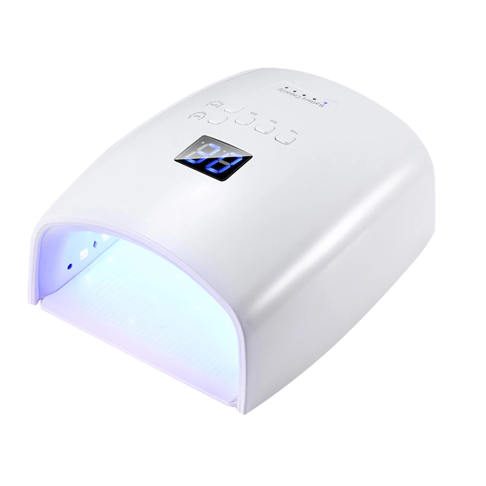 Jinyi S10 Nail Curing Lamp Cordless Non-harmful Low Temperature 48W Fast Drying Polish Led Uv Gel Nail Lamp professional