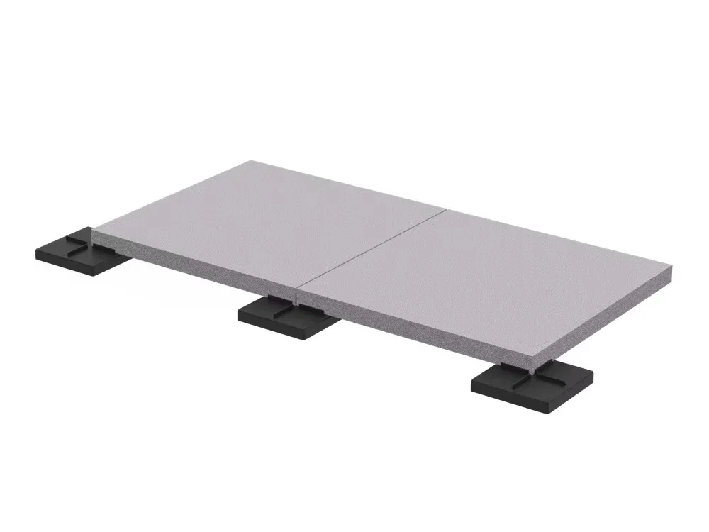 Customized fixed height pedestal adjustable paving support pads for pedestal accessories