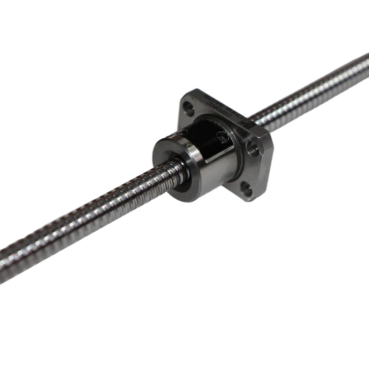 Rolled Ball Screw GSR0401 precision C5 C7 C10 with Flange Single nut diameter chrome steel cold grinding ball screw