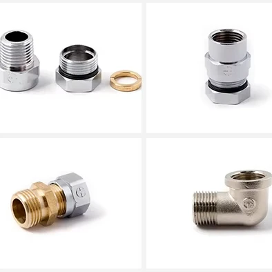 Fitting 3 way Female Connector for stainless flexible plumbing hose