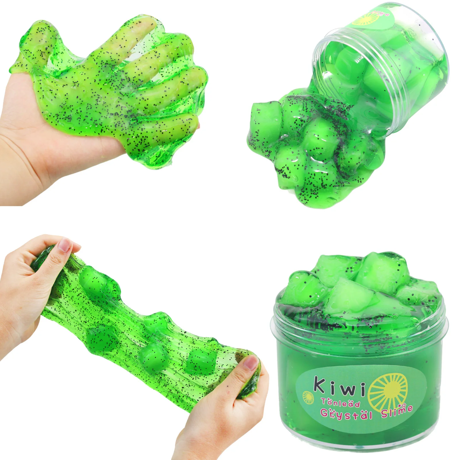 Hot Selling Crystal DIY Slime Kit Butter Fluffy Kids Mud Toys Supplier Non-toxic DIY Making Kit Slime