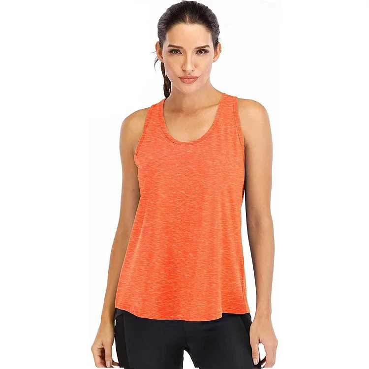 Wholesale Custom Gym Workout Women Breathable Sports Yoga Fitness Athletic White Basic Tank Tops