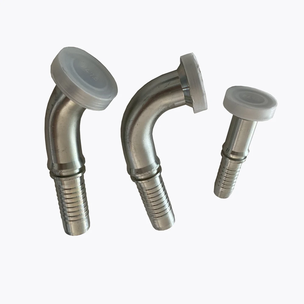 Straight Npt Metric Hydraulic Pipe Fittings Male Thread High Pressure 24 Degree Bite Type Compression Connector