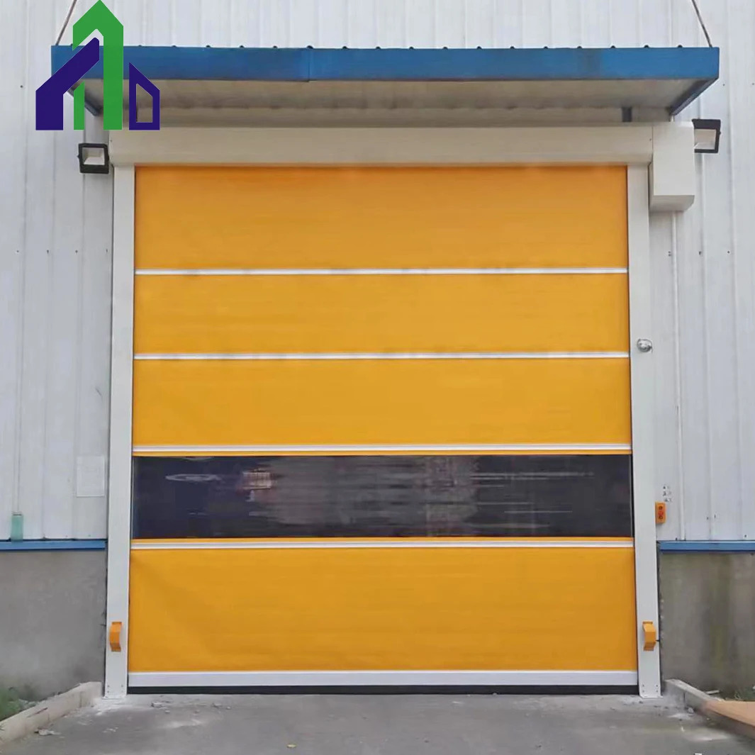 Automatic Plastic High Speed Fabric Rapid Rolling Shutter Doors