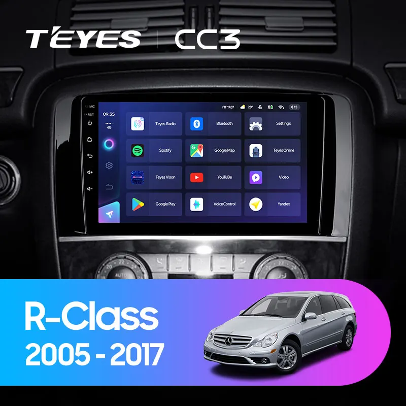 TEYES CC3 для Mercedes Benz R-Class R Class W251 R280 R300 R320 2005 - 2017 автомобильный Радио плеер Навигация стерео No 2din 2 din