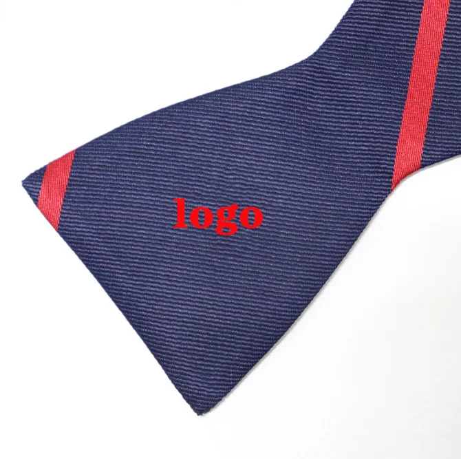 Custom logo Hand Made Newest Fresh Style slik/ polyester Bow Ties For Men