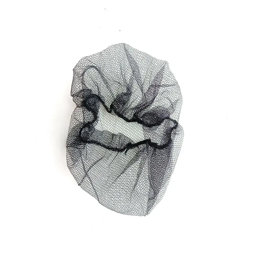 
Disposable Clip Mesh Breathable Hairnet Soft Head Cover Black 