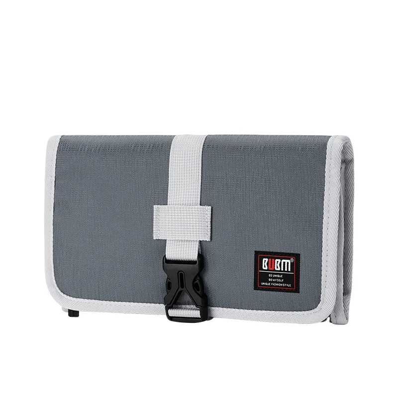 BUBM складной свернутый подвешивания с пряжкой Электроника на кабельный организатор электроники дорожная сумка