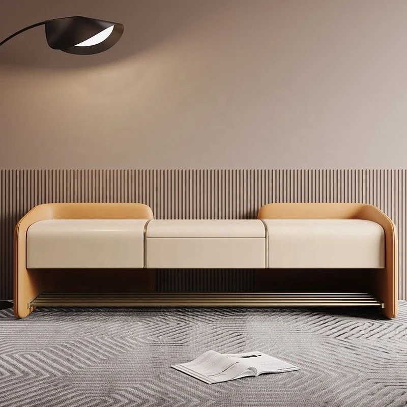Simple modern shoe bench doorway shoe bench entrance storage stool bedroom bedside stool living room bench