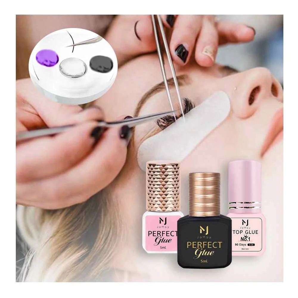 water proof oil resistant lash adhesive wholesale 5-10ml black private label low irritation eyelash extension glue
