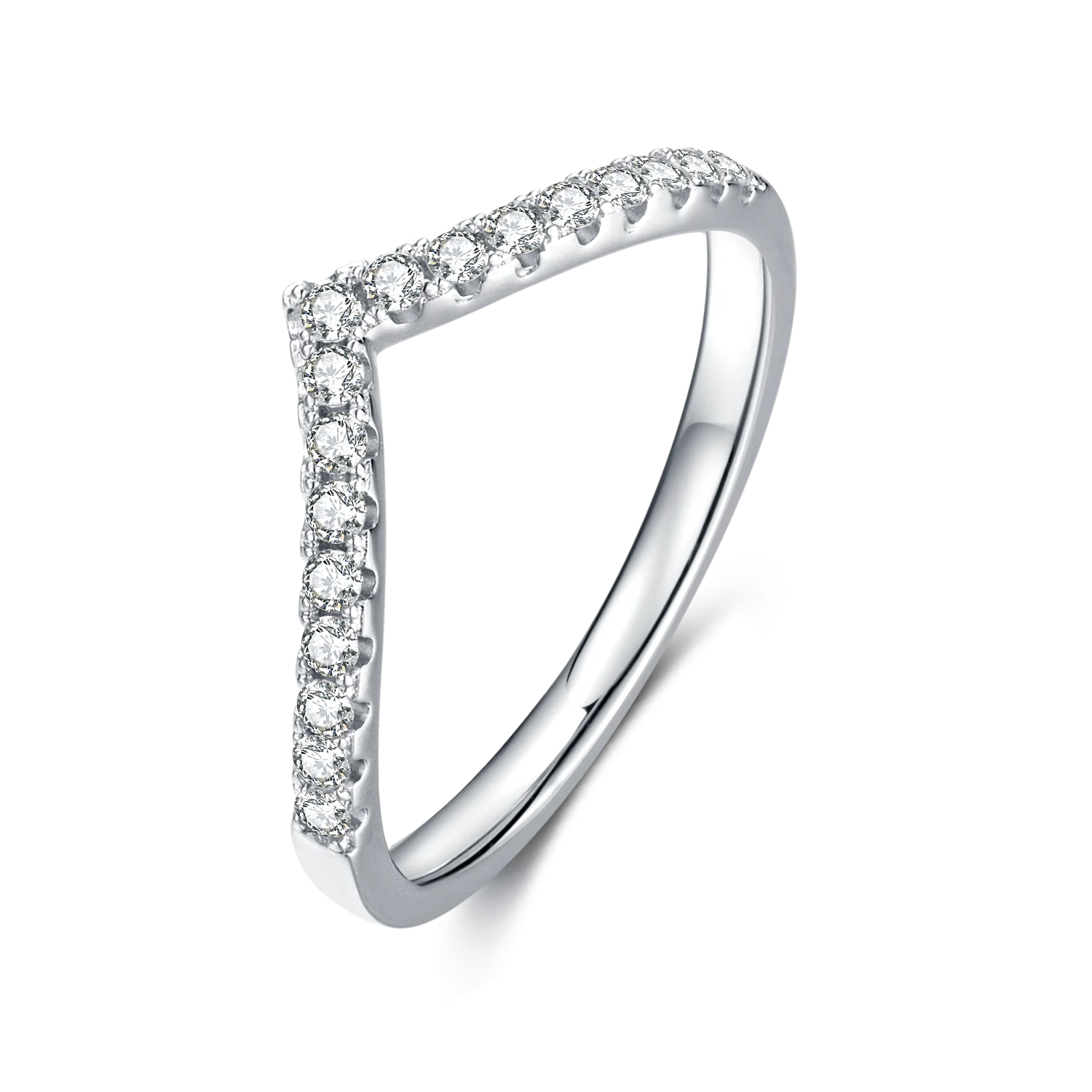 Услуги самого высокого качества женские 925 стерлингового серебра Ювелирные изделия Родием романтическое сердце обручальные муассанит драгоценный камень кольцо