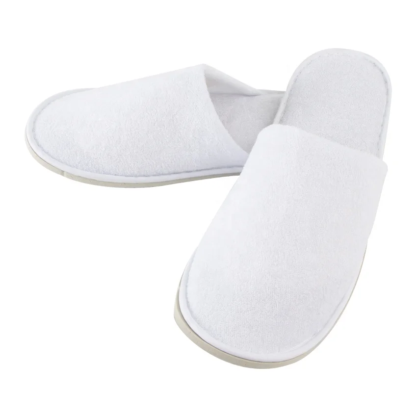 Hotel Slippers Cheap White Hospital Travel SPA Bathroom Disposable Hotel Slippers for Guests