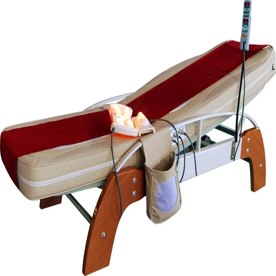 Automatic Thermal Full Body Massage Chiropractic  Master V3 Thermal Jade Roller Massage Bed with personal use