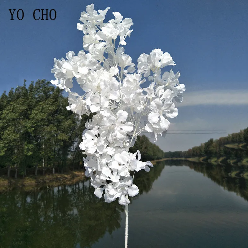 Artificial Cherry Blossom Sakura Tree Branches Fake Cherry Blossom Tree Branches Wedding Hotel Home Decoration