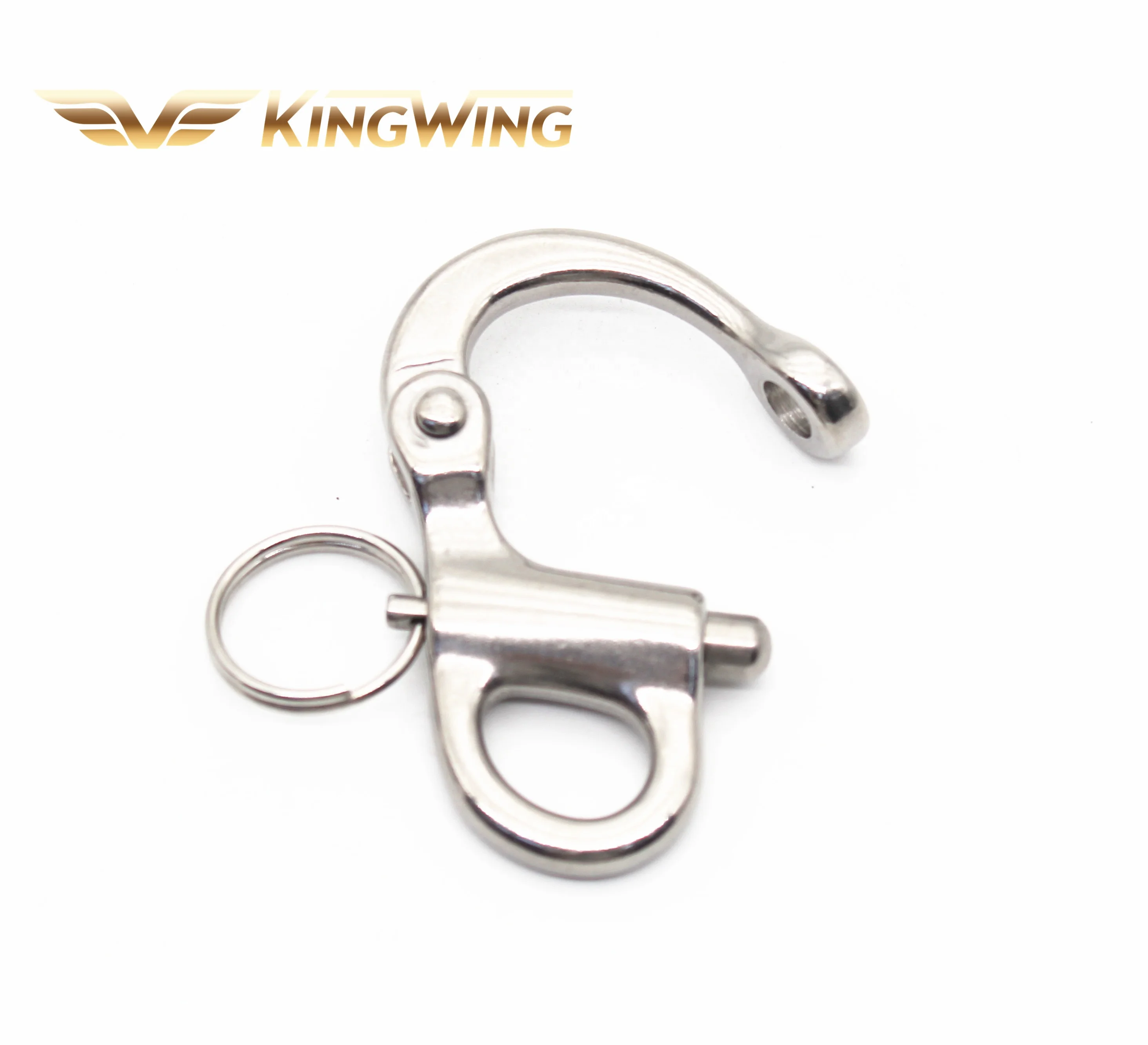 Stainless steel 304 316 rigging hardware camera strap hook quick release Fixed Bail Snap Shackle for Sailboat