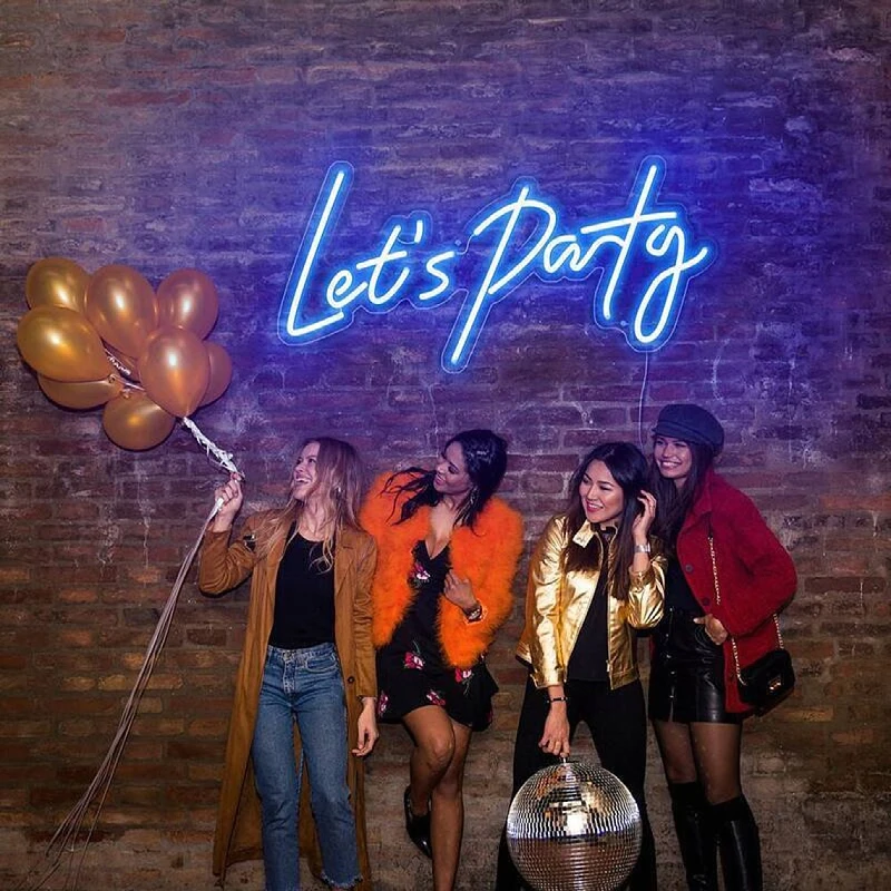 Бесплатный дизайн, неоновая вывеска на заказ, Прямая поставка, электронные вывески, праздничное освещение, неоновая вывеска для вечеринки