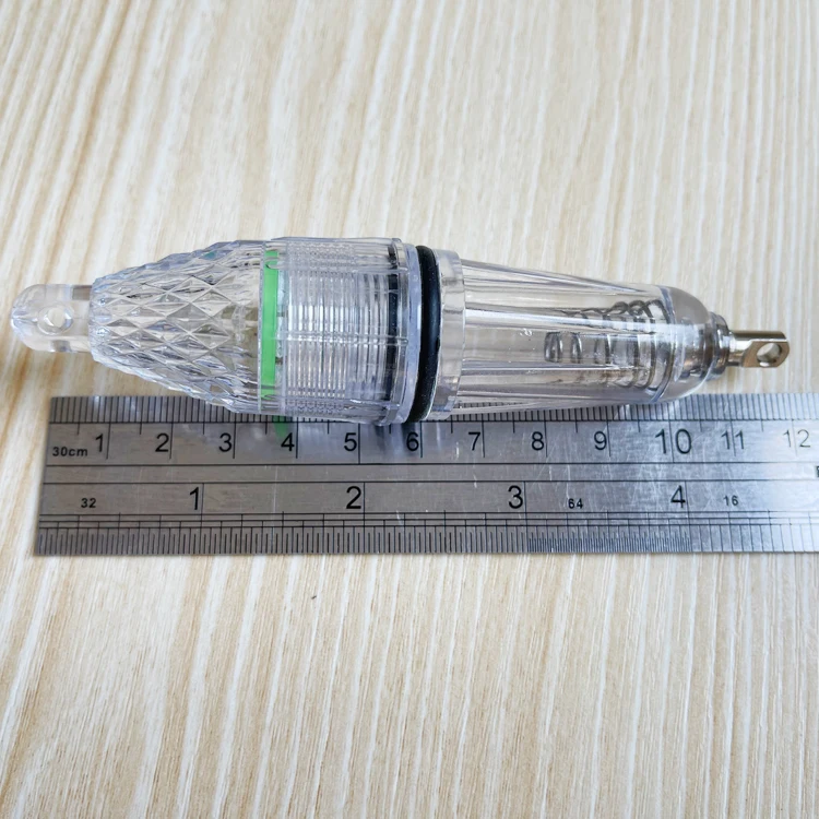 Светодиодная рыболовная приманка, темно-капля, светодиодная зеленая супер водонепроницаемая подводная лампа, рыбные инструменты, мигающие 7 видов цветов