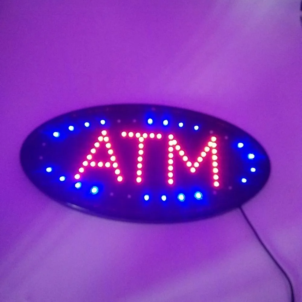 Производители светодиодных рекламных бизнес-знаков 19*10 дюймов ATM надпись Счастливого Рождества светодиодные буквы Открытые Знаки