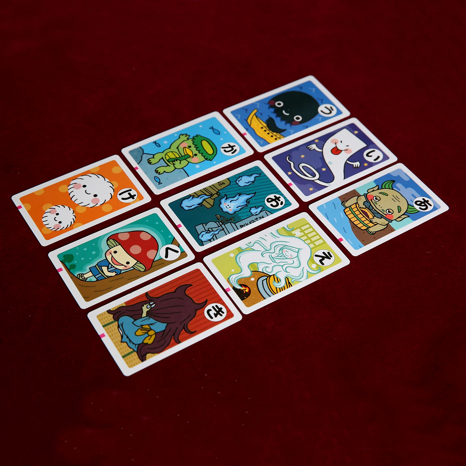 Japanese monster kids game educational cards baby game playing cards toys