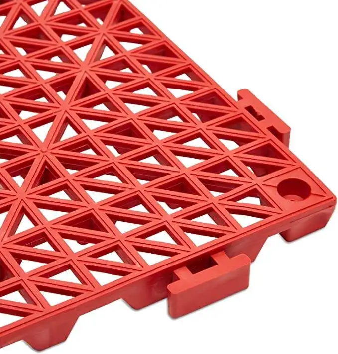 Top Quality Low Price Heavy Duty Car Plastic PVC Interlocking  Garage Floor Tiles