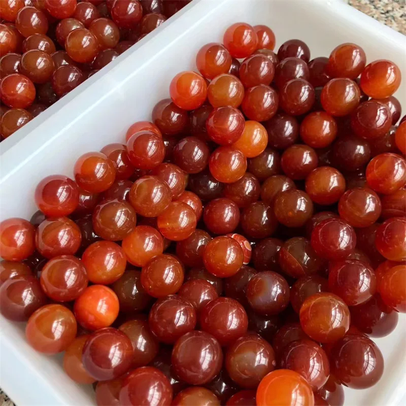 Wholesale Spiritual Semi-precious Stone 16mm Ball Natur Carnelian Crystal Sphere for Gift