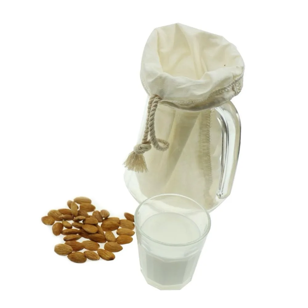  Spice Drawstring Cotton Flour Bags For Storage Grains Nuts
