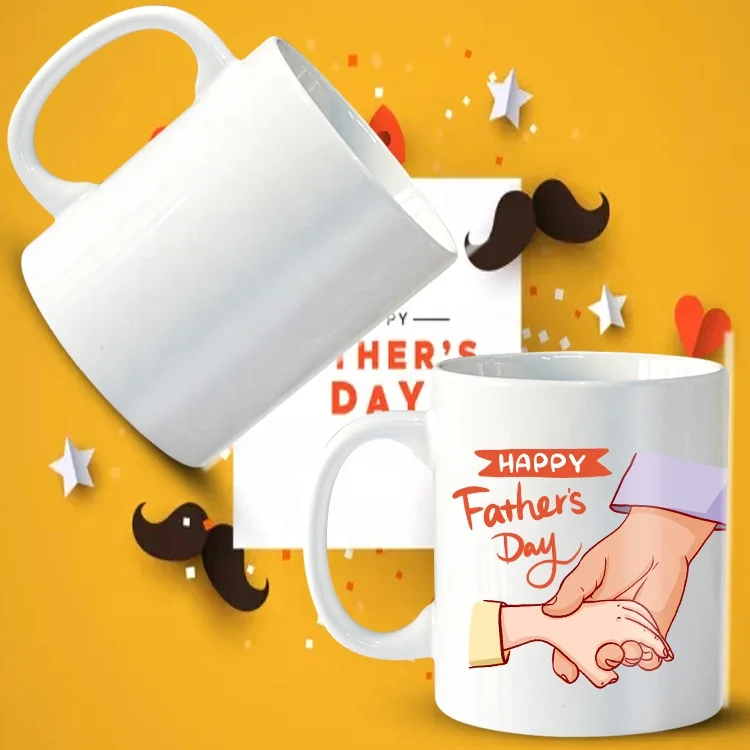 Novelties 11oz White Color Changing Coffee Tea Cup Custom Logo Printed Magic Ceramic Milk Mug