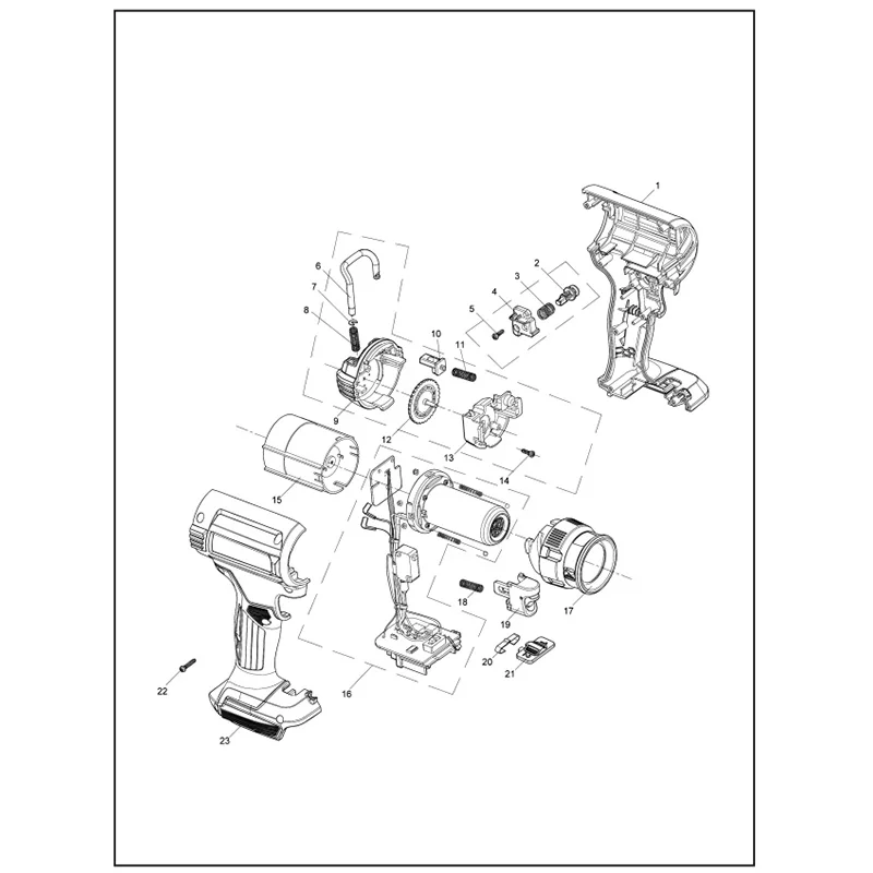 DHG181High Power Handheld Portable Thermostatic Lithium Electric Heat Gun Temperature Adjustable Cordless Hot Air Guns Blower