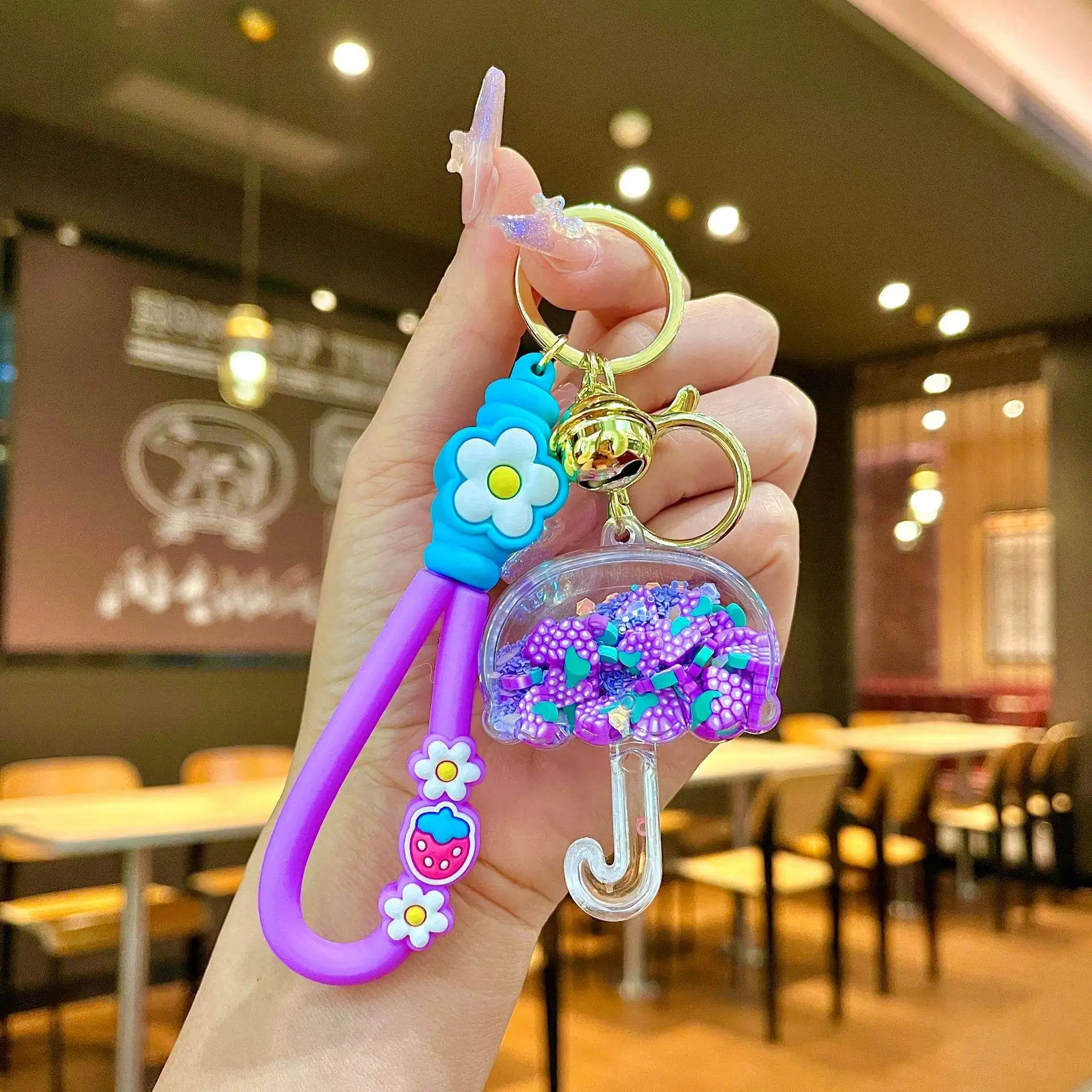 SY814 Wholesale promotional pvc keychains custom designer silicone letter key chain milk box liquid keychain