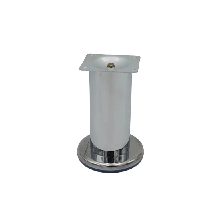 68mm White Black Base Furniture Chrome Plate Iron Legs Low Price Sofa Tube Legs