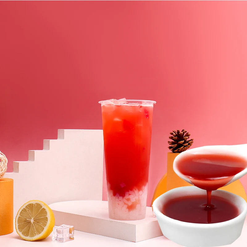 Hawthorn Fruit Concentrate Syrup for Bubble Tea Wholesale High Concentration Juice Syrup for Tea