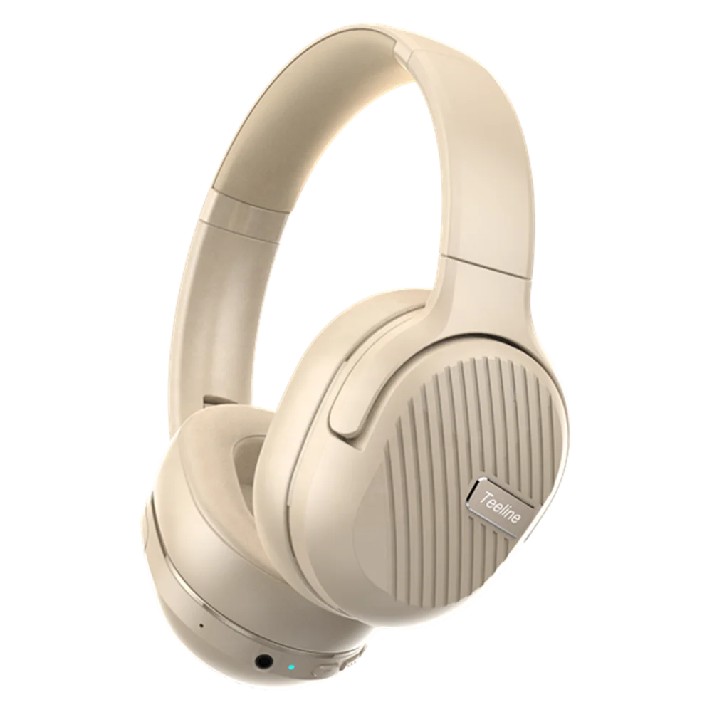 Wireless headphones Over the ear headsets  Hybrid Active Noise Cancelling headphones QCC3034 Chipset  50Hs playback