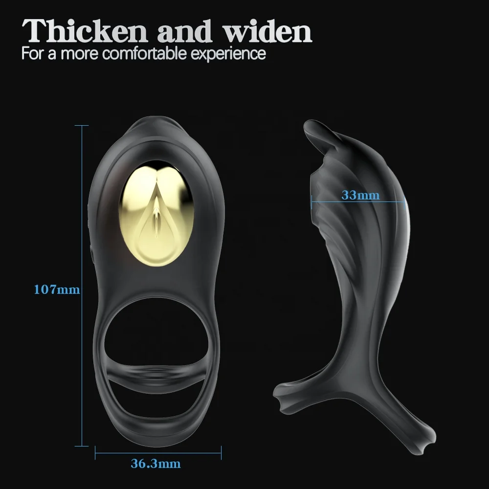 Silicone Rechargeable Sucking Penis Enlargement Vibrating ejaculation Cock Rings for men