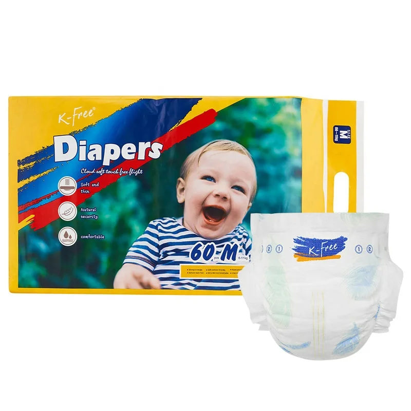 
Wholesale New Born Smart Cotton Cheap Baby Dry Diaper Sweety Baby Disposable Diapers Super Soft Breathable 