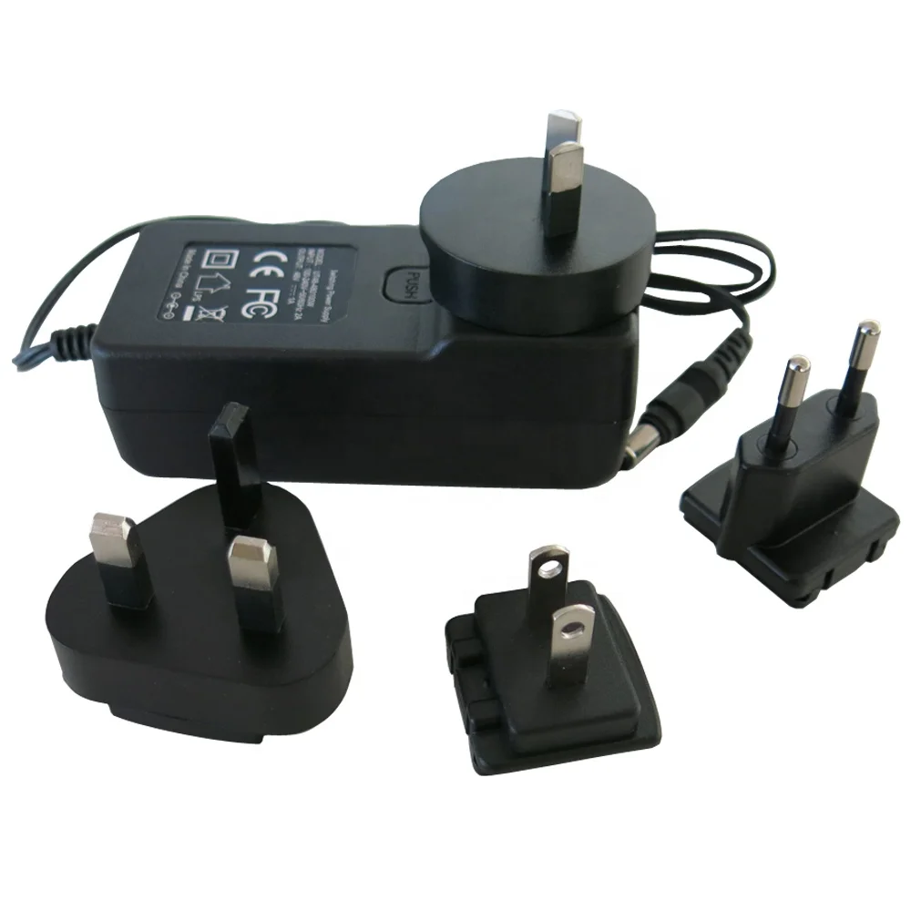 48W AC DC Interchangeable Wall-mounted Power Supply 12V 4A AC DC adapter 5V 12V 24V 36V 48V interchangeable plug