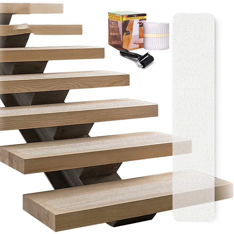 White transparent PEVA rubber staircase anti -sliding stick anti -slip anti -sliding tape step bathroom anti -slip sticker