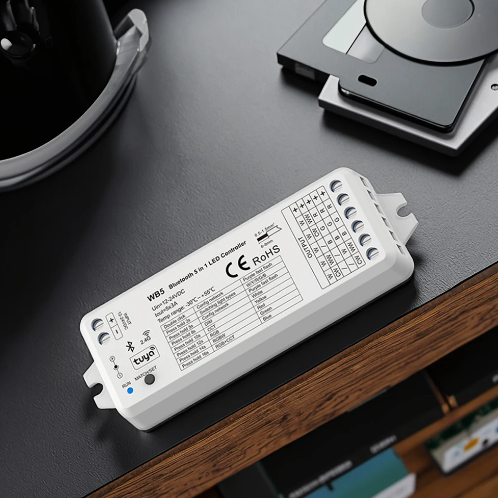 WB5 Tuya Wifi Bluetooth Connect  RF 5-in-1 Controller